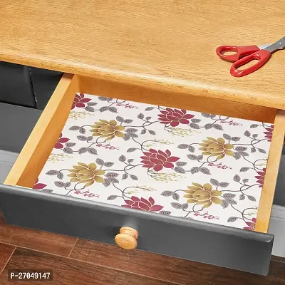 Kitchen Shelf Liner for Cabinet, Kitchen Shelves and Drawer Fire Resistant, Waterproof, Dustproof and Washable (18 Inches X 10 Meter, Red)-thumb3