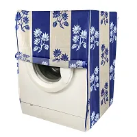 Wishland Polyester Front Load Washing Machine Cover Suitable For 6 kg, 6.2 Kg, 6.5 Kg, 7 Kg(Pack of 1, Blue)-thumb1