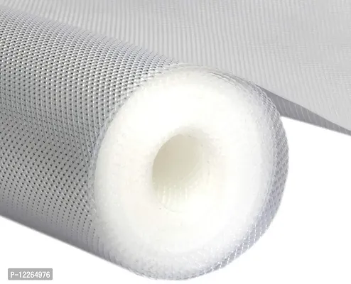 ARADENT? Multipurpose Textured Super Strong Anti-Slip Mat Liner for Kitchen Shelf - Size 45X300cm (3 Meter Roll, Grey)