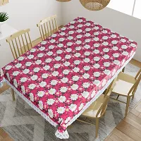 High Quality PVC Red Dining Table Cover for Living Room 60X90 Inches(Pack of 1)-thumb1