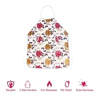 Stylish PVC Printed Apron with Kitchen Organizer-thumb3