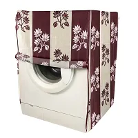 Polyester Front Load Washing Machine Cover Suitable For 6 kg, 6.2 Kg, 6.5 Kg, 7 Kg(Pack of 1, Purple)-thumb1