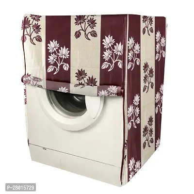 Polyester Front Load Washing Machine Cover Suitable For 6 kg, 6.2 Kg, 6.5 Kg, 7 Kg(Pack of 1, Purple)-thumb2