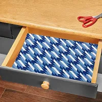 Wishland Kitchen Shelf Liner for Cabinet, Kitchen Shelves and Drawer Fire Resistant, Waterproof, Dustproof and Washable (18 Inches X 10 Meter, Blue)-thumb2