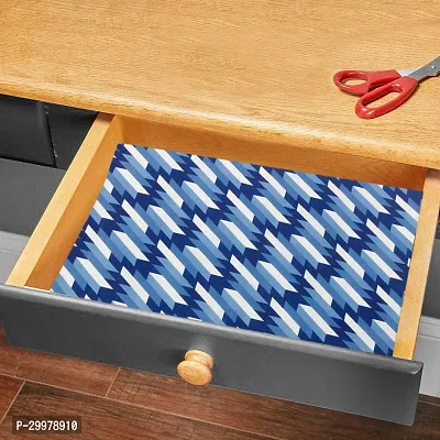 Wishland Kitchen Shelf Liner for Cabinet, Kitchen Shelves and Drawer Fire Resistant, Waterproof, Dustproof and Washable (18 Inches X 10 Meter, Blue)-thumb3