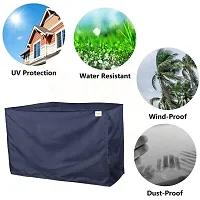 Wishland? Parachute Plain Indoor and Outdoor Unit 1.5 Ton Split Air Conditioner Dust  Waterproof Cover (Blue)-thumb3