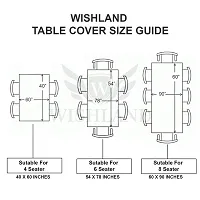 WISHLAND? Waterproof PVC Center Table Cover Black and White( Pack of 2, 40X60 Inches)-thumb2