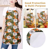 Stylish PVC Printed Apron with Kitchen Organizer-thumb1