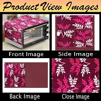 Wishland Combo Pack of Fridge Top Cover and Microwave Oven Top Cover with 4 Pockets(Pack of 2, Material : Polyester)-thumb3