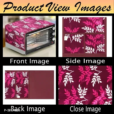 Wishland Combo Pack of Fridge Top Cover and Microwave Oven Top Cover with 4 Pockets(Pack of 2, Material : Polyester)-thumb4