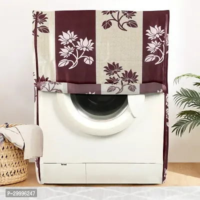 Wishland Polyester Front Load Washing Machine Cover Suitable For 6 kg, 6.2 Kg, 6.5 Kg, 7 Kg(Pack of 1, Purple)-thumb0