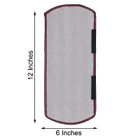 WISHLAND? Set of 2 Pcs Fridge Handle Cover for Oven/Refrigerator/Car (6X12 Inches, Maroon)-thumb4