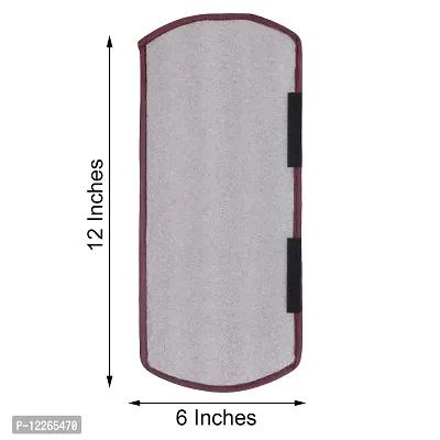 WISHLAND? Set of 2 Pcs Fridge Handle Cover for Oven/Refrigerator/Car (6X12 Inches, Maroon)-thumb5