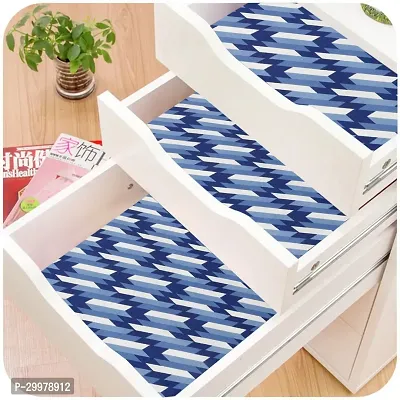 Wishland Kitchen Shelf Liner for Cabinet, Kitchen Shelves and Drawer Fire Resistant, Waterproof, Dustproof and Washable (18 Inches X 4 Meter, Blue)-thumb2