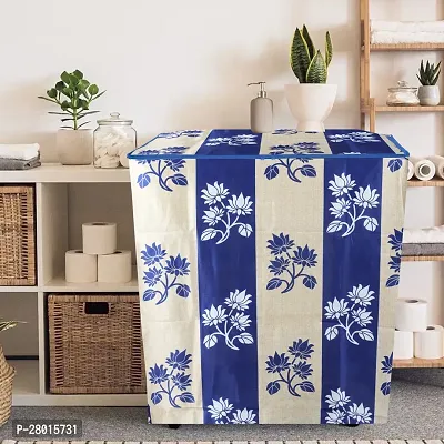 Polyester Semi Load Washing Machine Cover Suitable For 6 kg, 6.2 Kg, 6.5 Kg, 7 Kg(Pack of 1, Blue)