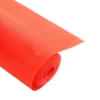 Multipurpose Textured Super Strong Anti-Slip Mat Liner for Kitchen Shelf - Size 45X500cm (5 Meter Roll, Orange)-thumb4