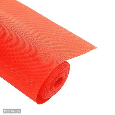 Multipurpose Textured Super Strong Anti-Slip Mat Liner for Kitchen Shelf - Size 45X500cm (5 Meter Roll, Orange)-thumb5