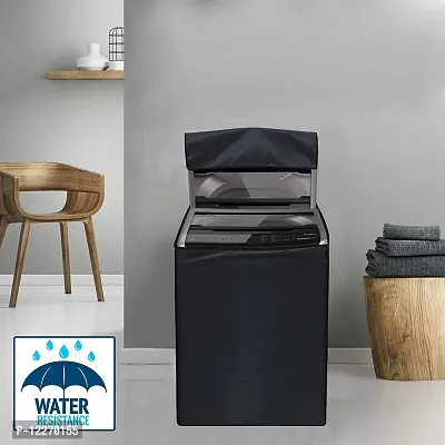 Wishland? Water Resistant & Dustproof Top Loading Fully Automatc Washing Machine Cover for 6 kg, 6.5 kg,7kg & 7.5 kg -(Color : Grey)-thumb2