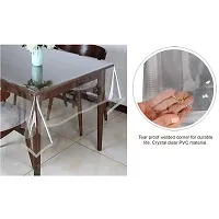 WISHLAND? Waterproof PVC Center Table Cover Transparent( Pack of 1, 40X60 Inches)-thumb2