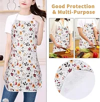 Stylish PVC Printed Apron with Kitchen Organizer-thumb1