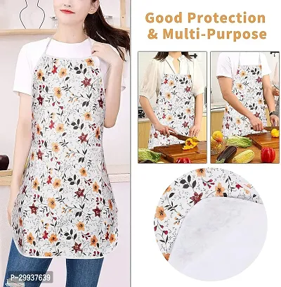 Stylish PVC Printed Apron with Kitchen Organizer-thumb2