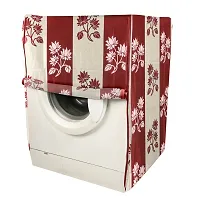 Polyester Front Load Washing Machine Cover Suitable For 6 kg, 6.2 Kg, 6.5 Kg, 7 Kg(Pack of 1, Red)-thumb1