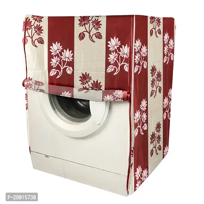 Polyester Front Load Washing Machine Cover Suitable For 6 kg, 6.2 Kg, 6.5 Kg, 7 Kg(Pack of 1, Red)-thumb2