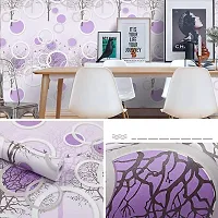 Wall Stickers Marble Wallpaper Furniture (18 Inch X 5 Meter) Kitchen, Cabinets, Almirah, Tabletop, Plastic Table, Wooden Table, Wardrobe(Pack Of 9, White)-thumb2