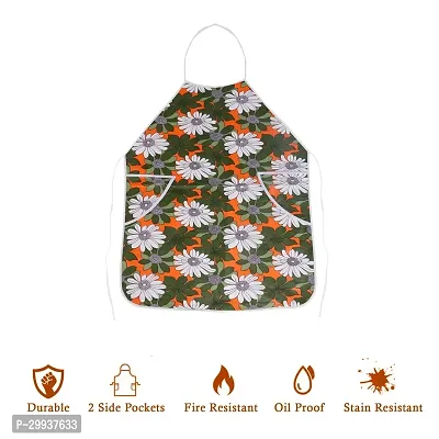 Stylish PVC Printed Apron with Kitchen Organizer-thumb4