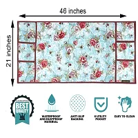 Designer Double Door Fridge Cover Combo Set -1 Fridge Top Cover, 2 Fridge Handle Cover And 4 Multipurpose Fridge Mats-thumb3