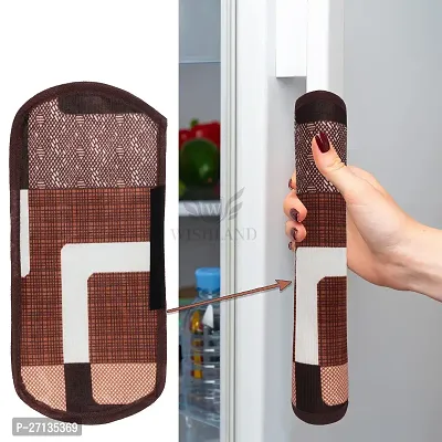 Multipurpose Handle Cover for Refridgerator, Microwave Oven, OTG, Car and Other Appliances (Pack of 1, Material : Polyester)