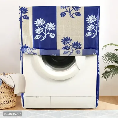 Polyester Front Load Washing Machine Cover Suitable For 6 kg, 6.2 Kg, 6.5 Kg, 7 Kg(Pack of 1, Blue)-thumb0