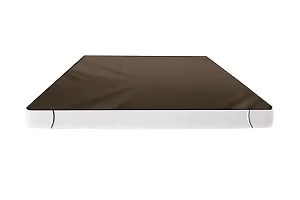 Double Bed Sheet Bed Protecting Mat With Elastic Strap On Corner To Tie 75X72 Inch Grey-thumb2