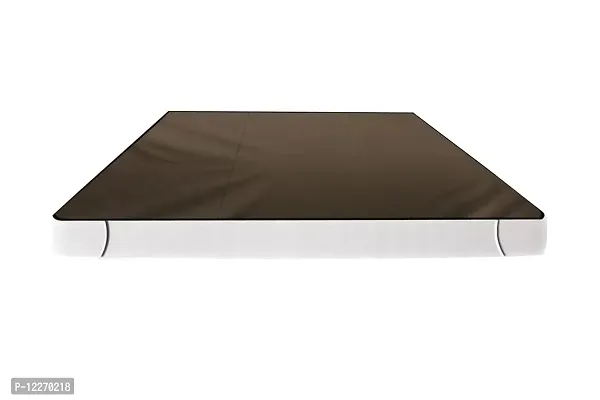 Double Bed Sheet Bed Protecting Mat With Elastic Strap On Corner To Tie 75X72 Inch Grey-thumb3