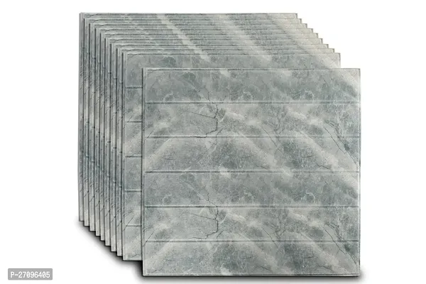 Self-Adhesive Waterproof 5mm PE Foam 3D Wall Panels Wallpaper Sticker (70 X 70 cm, Pack Of 3)-thumb0