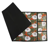 WISHLAND? Water  Dust Proof Fridge Top Cover with 6 Utility Pockets and Longer Size(Size 46X21 Inches, Mehandi)-thumb3