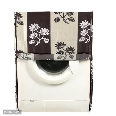 Polyester Front Load Washing Machine Cover Suitable For 6 kg, 6.2 Kg, 6.5 Kg, 7 Kg(Pack of 1, Brown)-thumb5