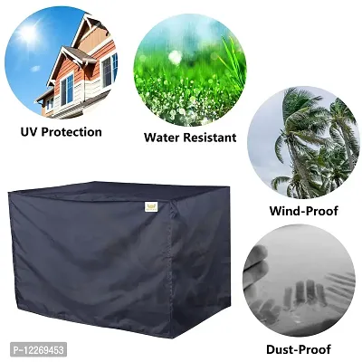 Wishland? Parachute Plain 1.5 Ton Window Air Conditioner Dust & Waterproof Cover (Blue)-thumb3