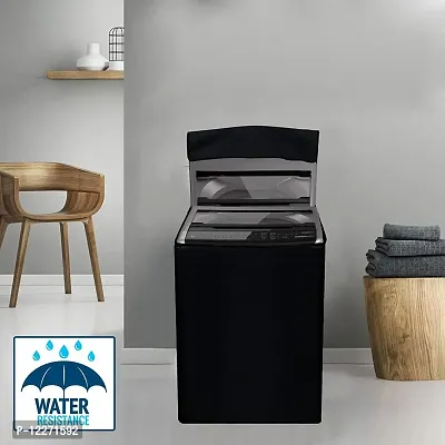 Wishland? Water Resistant  Dustproof Top Loading Fully Automatc Washing Machine Cover for 6 kg, 6.5 kg,7kg  7.5 kg -(Color : Black)-thumb2