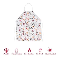 Stylish PVC Printed Apron with Kitchen Organizer-thumb3