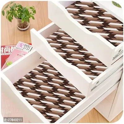 Kitchen Shelf Liner for Cabinet, Kitchen Shelves and Drawer Fire Resistant, Waterproof, Dustproof and Washable (18 Inches X 10 Meter, Brown)-thumb4