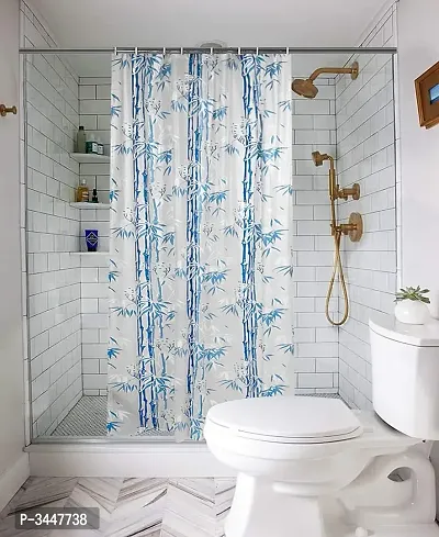 2 Pc Waterproof Shower Curtain for Bathroom with 16 Hooks(Set Content : 2 Shower Curtain Set)-thumb0