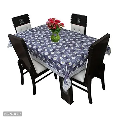 High Quality PVC Grey Dining Table Cover for Living Room 60X90 Inches(Pack of 1)-thumb3