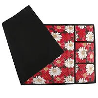 Designer Floral Fridge Top Cover With 6 Utility Pockets(21 X 39 Inches)-thumb2