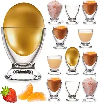 Modern Solid Glass Egg Cup Set, 12 Piece-thumb4