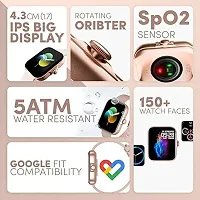 SMART WATCH 2023 latest version PINK /T500 Full Touch Screen Bluetooth Smartwatch with Body Temperature, Heart Rate  Oxygen Monitor Compatible with All 3G/4G/5G Android  iOS-thumb3