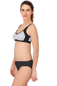 Stylish Cotton Bra And Panty Set For Women Pack Of 2-thumb2