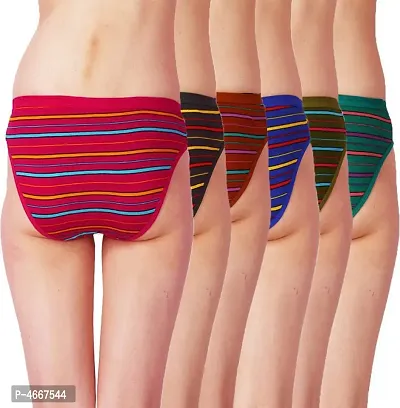 Women Hipster Bikni Multicolor Panties (Pack Of 12)-thumb3