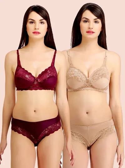 Buy Arousy Stylish Bridal Lingerie Set Maroon,Brown Online In India At  Discounted Prices