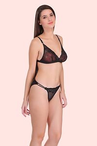 Women Cotton Bra Panty Set for Lingerie Set  ( Pack of 2 )-thumb1